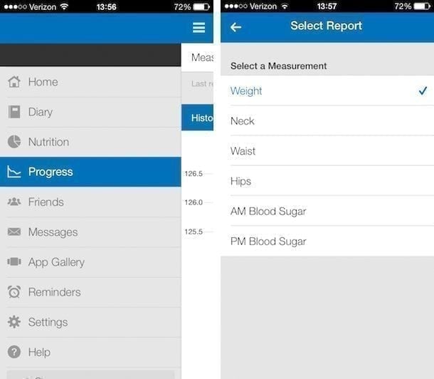 Tracking blood sugar blood pressure weight with myfitnesspal