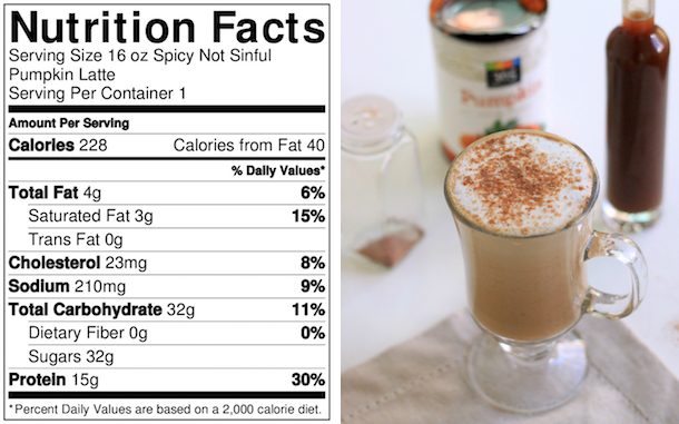 mfp spicy not sinful pumpkin spice latte nutrition_edited-1