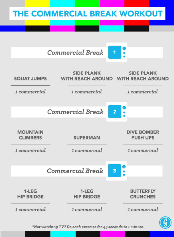 The Ultimate Commercial Break Workout