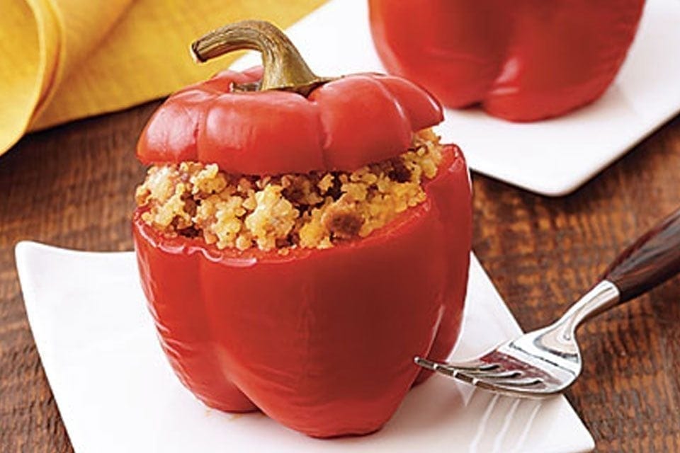 Herb & Sausage Stuffed Peppers