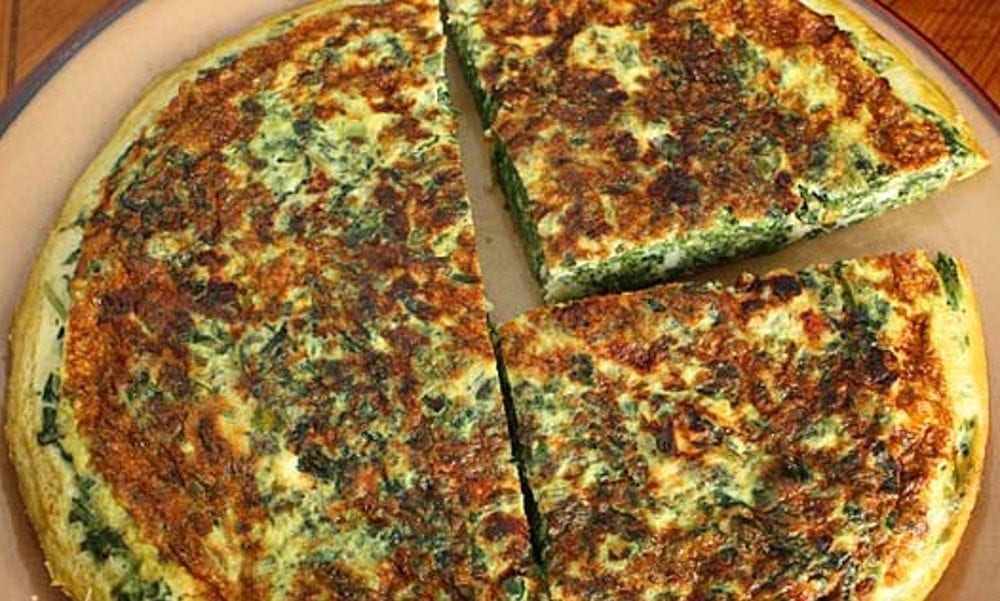 Lighter Spinach and Feta Frittata