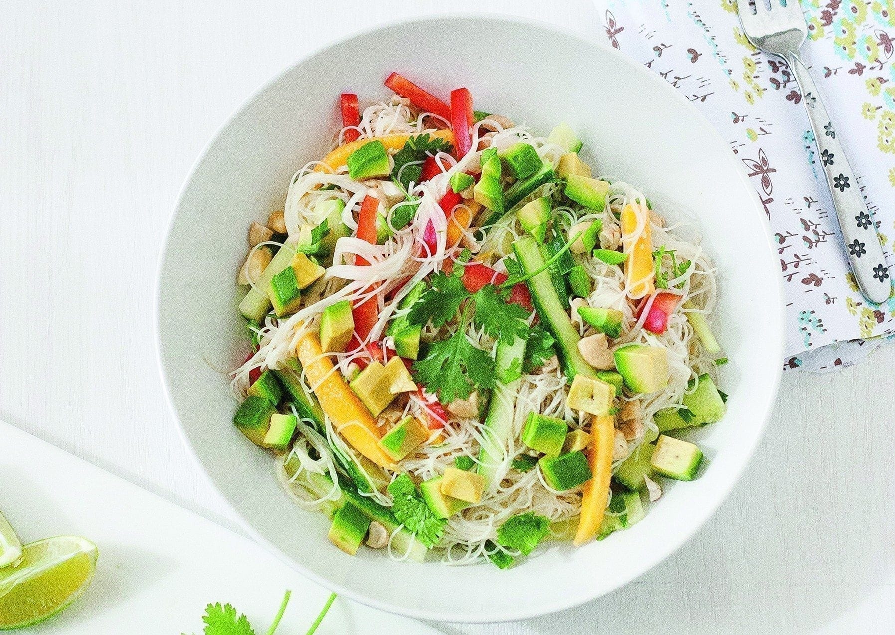 Coconut Lime Rice Noodle Salad
