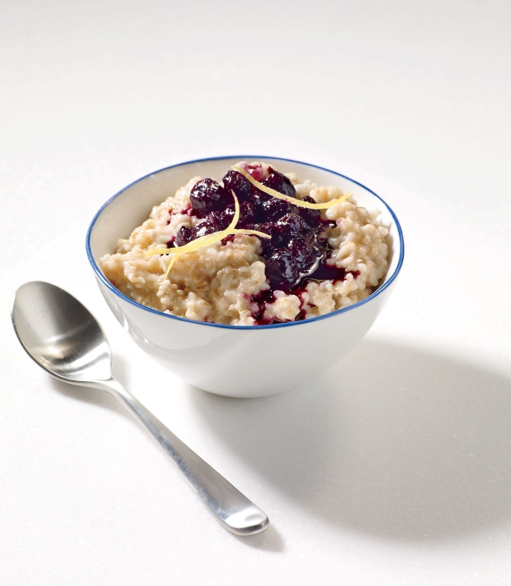 Steel-Cut Oatmeal with Blueberry Compote