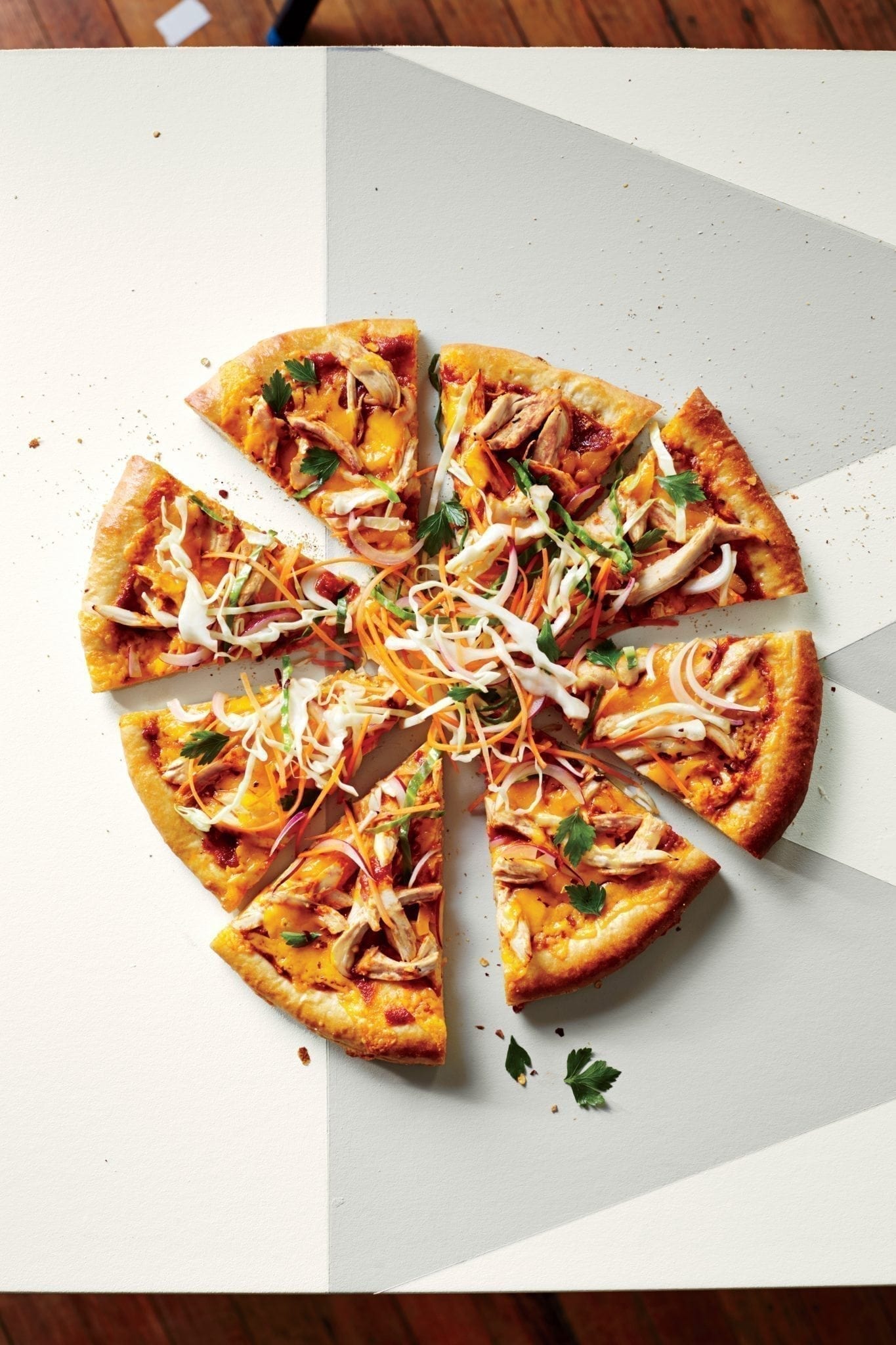 BBQ Pizza with Slaw
