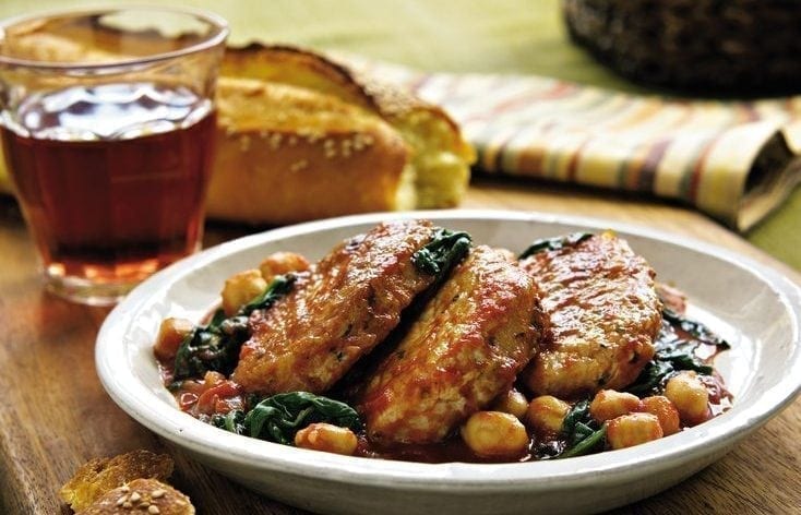 Tuscan Pork with Chickpeas & Spinach