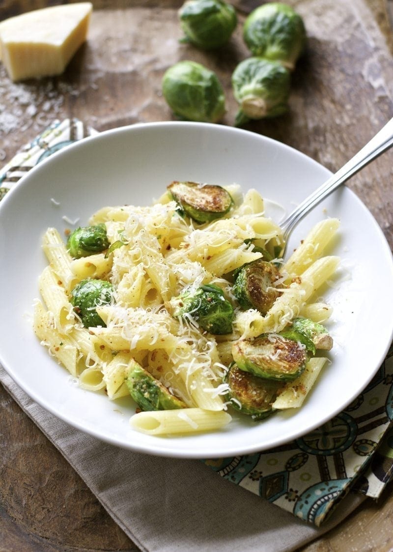 Buttered Brussels Sprouts Penne