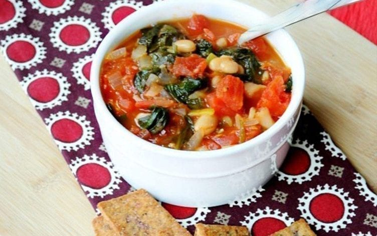 Easy White Bean & Spinach Soup