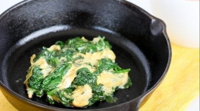 Parmesan Spinach Scramble