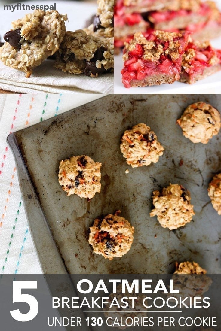 5 Oatmeal Breakfast Cookies Under 130 Calories Per Cookie