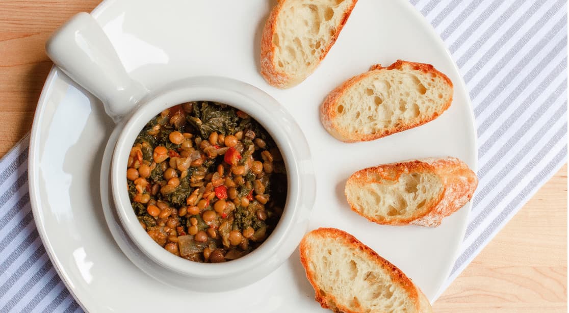 lentil and kale stew