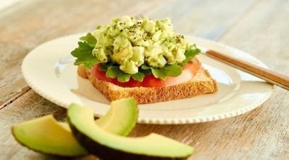 Open-Faced Avocado Egg Salad Sandwich