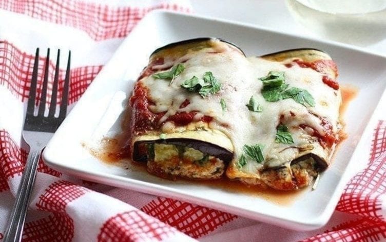Eggplant Lasagna Rolls