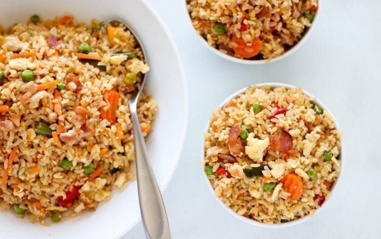 Easy Fried Rice–With Bacon!