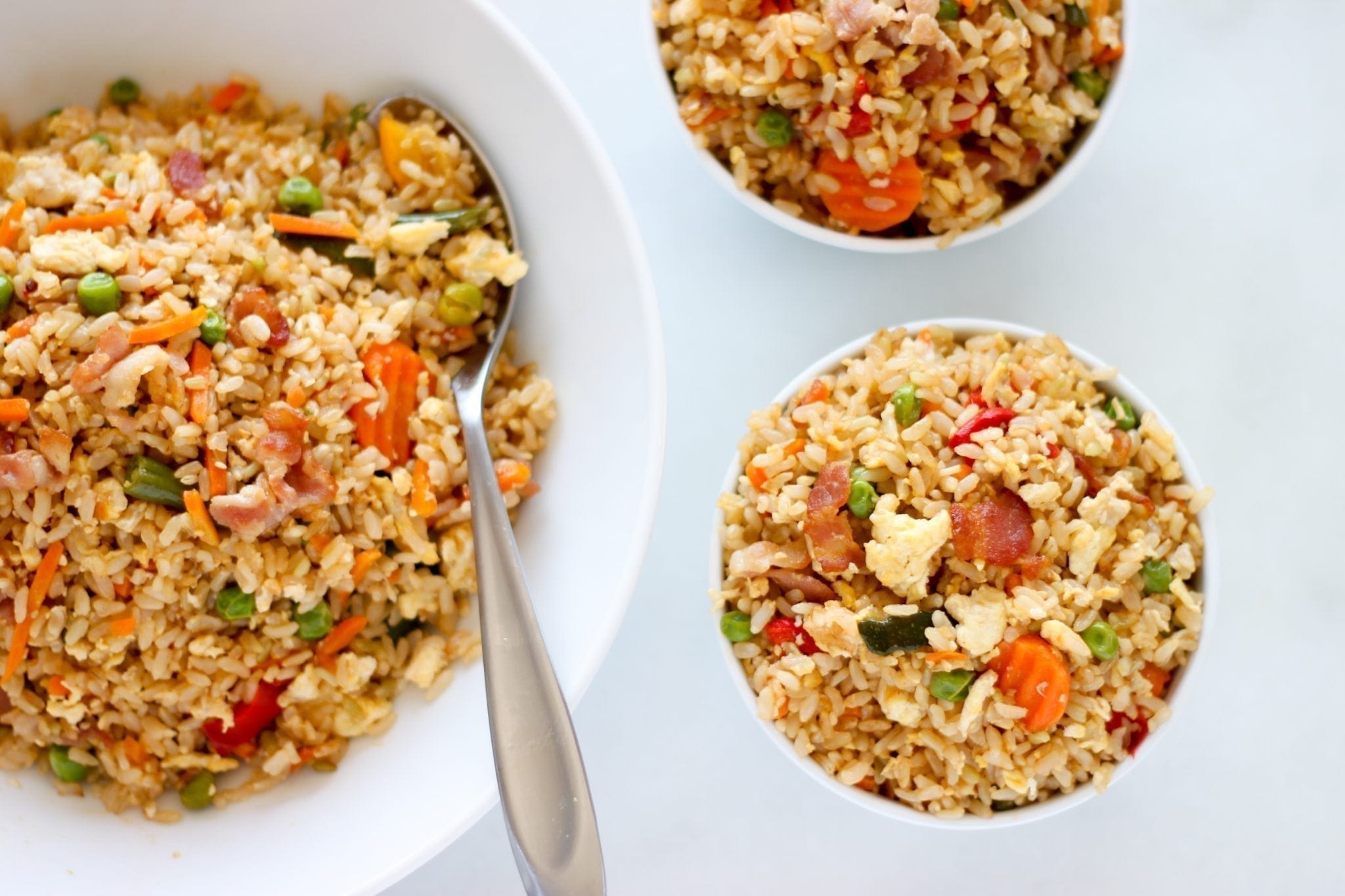 Easy Fried Rice--With Bacon!