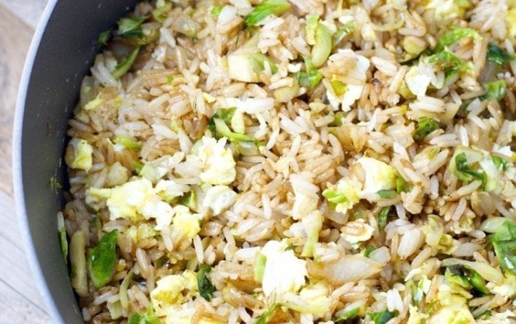 Crispy Brussels Sprouts Fried Rice
