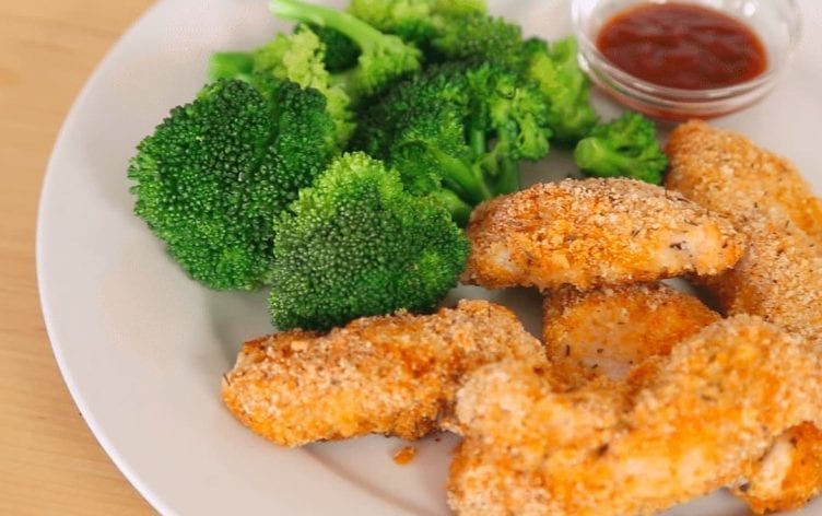 Oven-Fried Chicken Strips [Video]