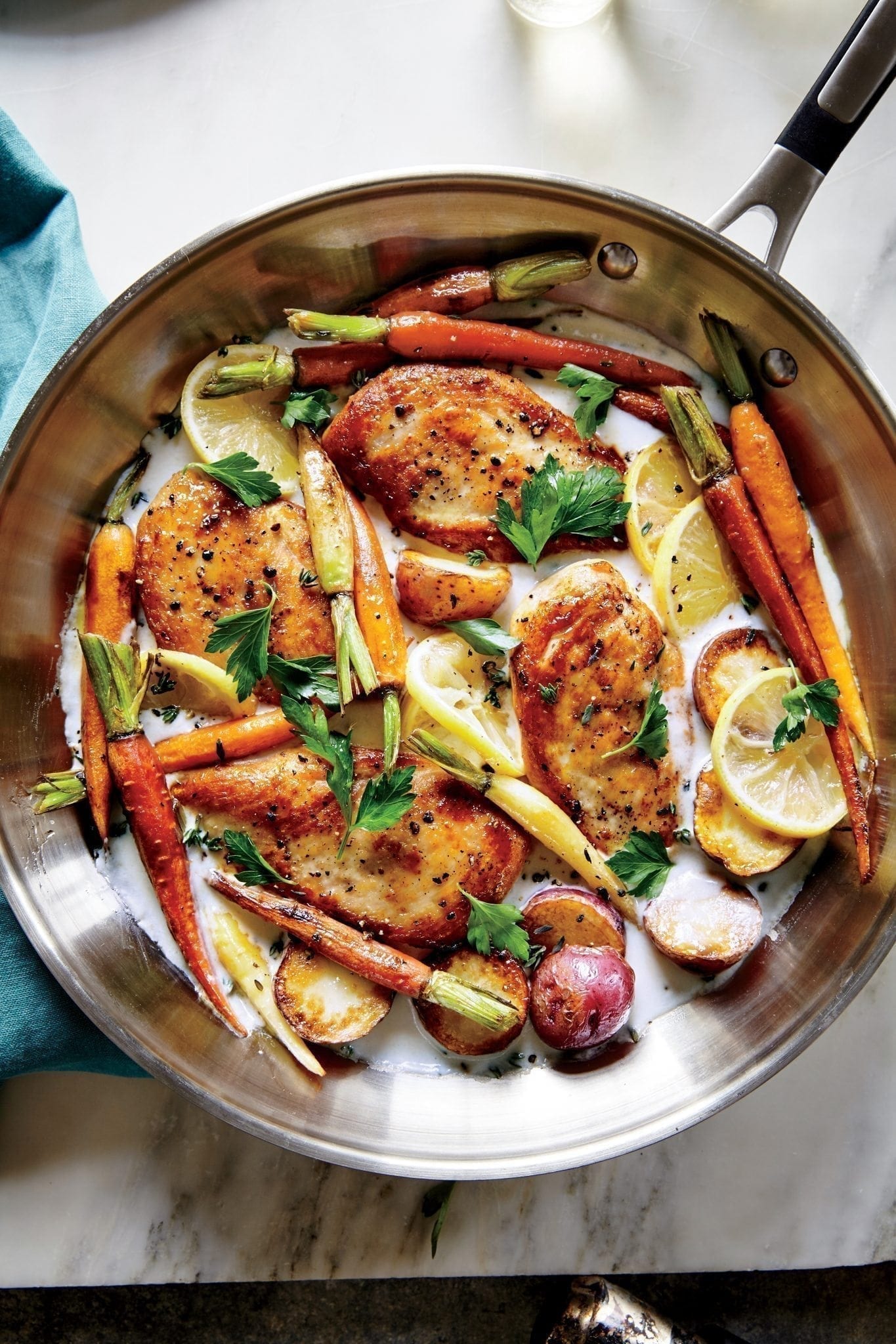 Skillet Chicken With Roasted Carrots | MyFitnessPal
