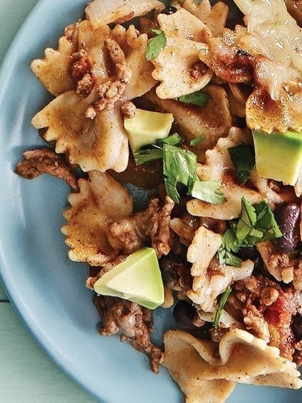 Mexican Chili Beef Pasta Bake