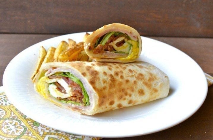 Bacon, Ham and Egg Wrap