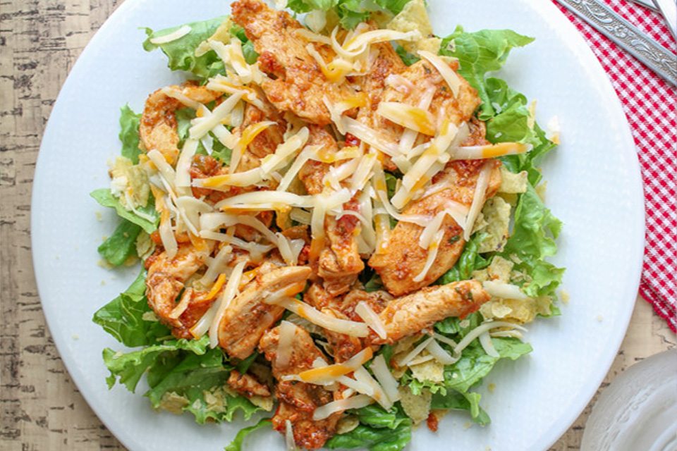 Easy Chicken Taco Salad