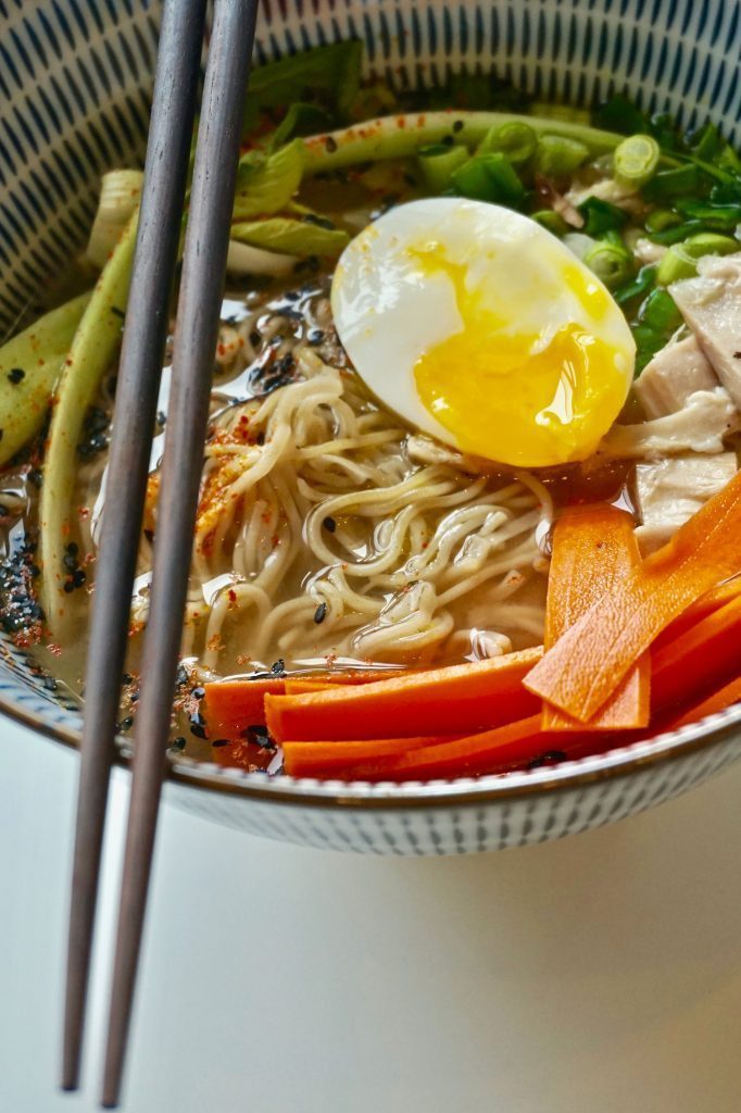Chicken Ramen with Quick Pickled Carrots-5