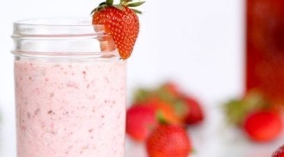 Silky Strawberries & Cream Smoothie