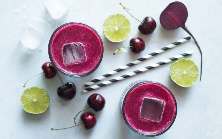 Cherry Lime Red Beet Smoothie