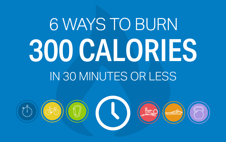 6 Ways to Burn 300 Calories in 30 Minutes or Less