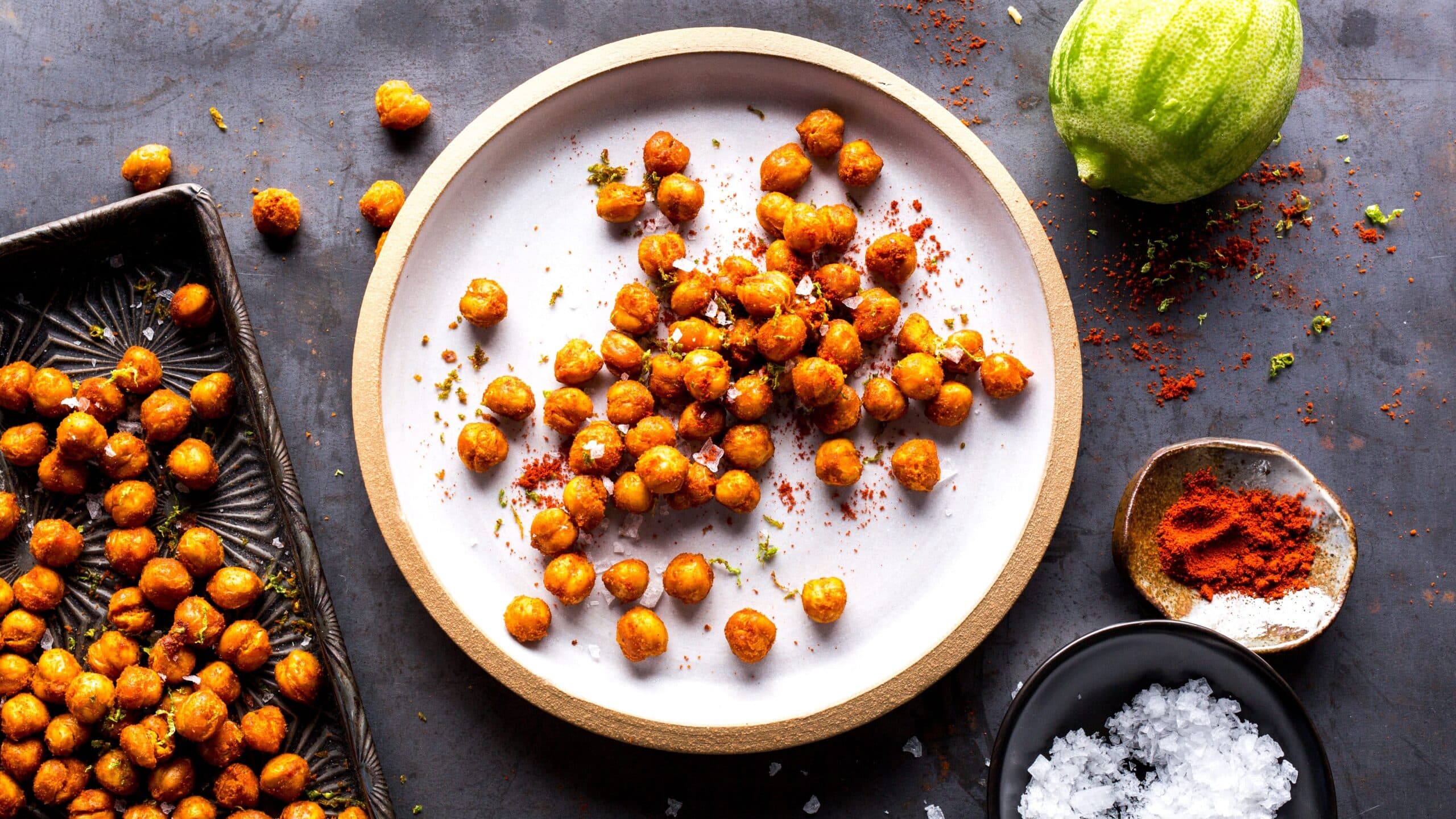 Oven-Roasted Chili-Lime Chickpeas