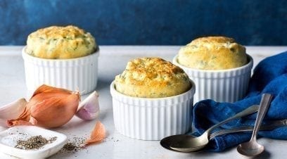 Easy Swiss Chard, Parmesan and Cottage Cheese Soufflé