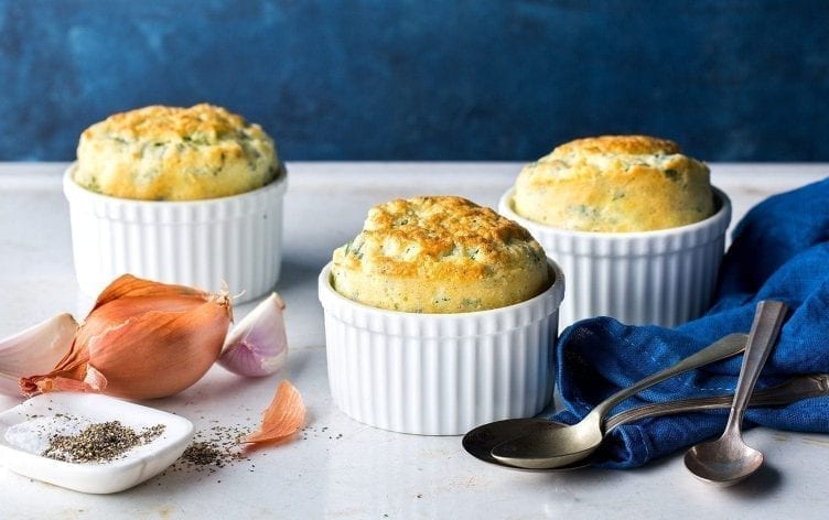Easy Swiss Chard, Parmesan and Cottage Cheese Soufflé