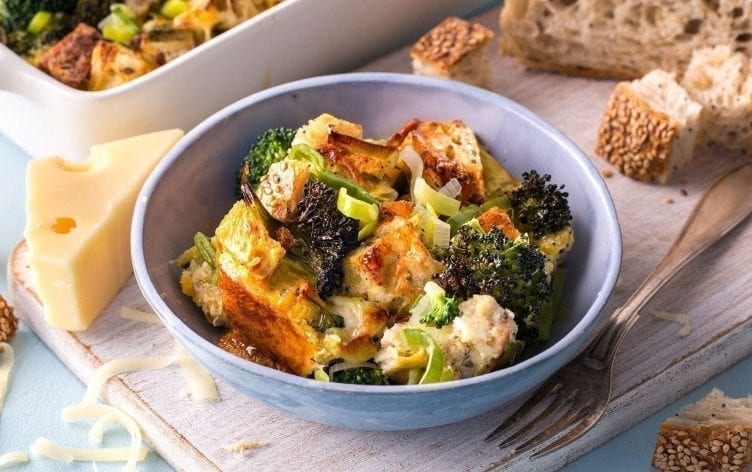 Broccoli and Gruyere Breakfast Strata
