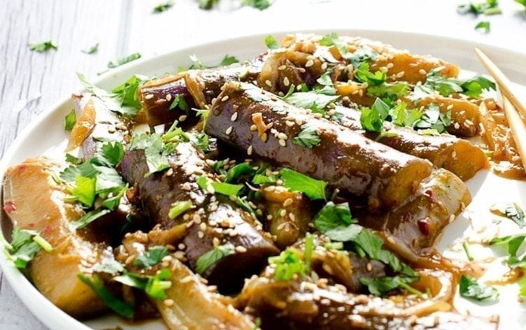 Sweet and Spicy Asian-style Eggplant