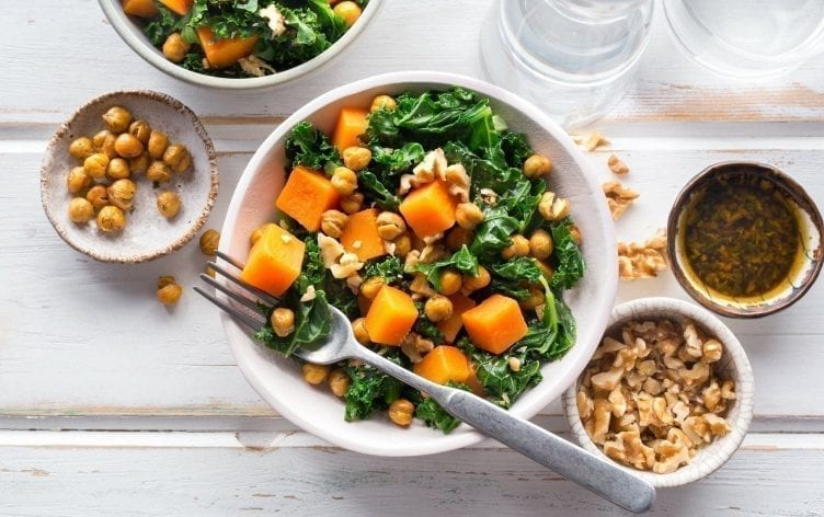 Sweet Potato and Roasted Chickpea Bowl