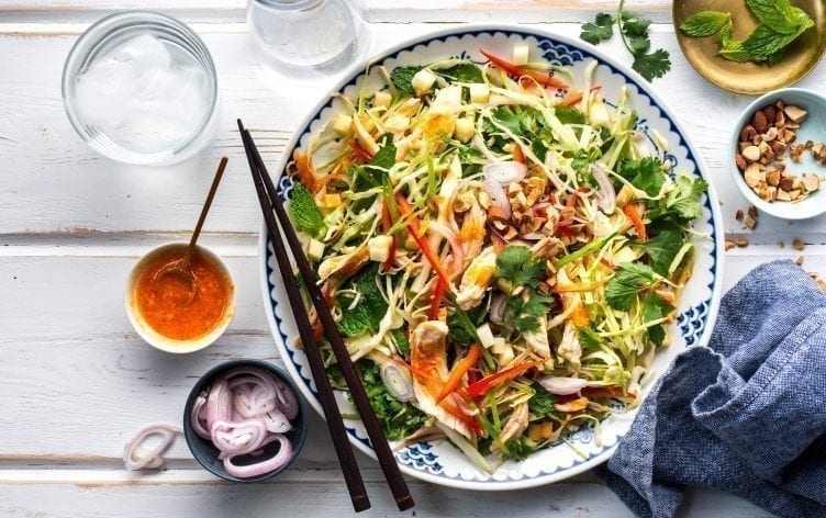 Vietnamese Shrimp Roll Salad Bowls