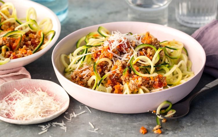 Turkey Bolognese With Zucchini Noodles