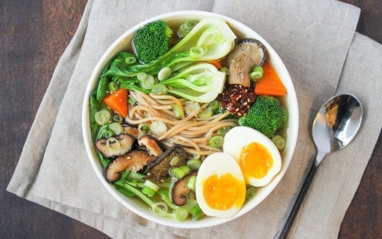 Ramen Bowl with Soft Boiled Eggs