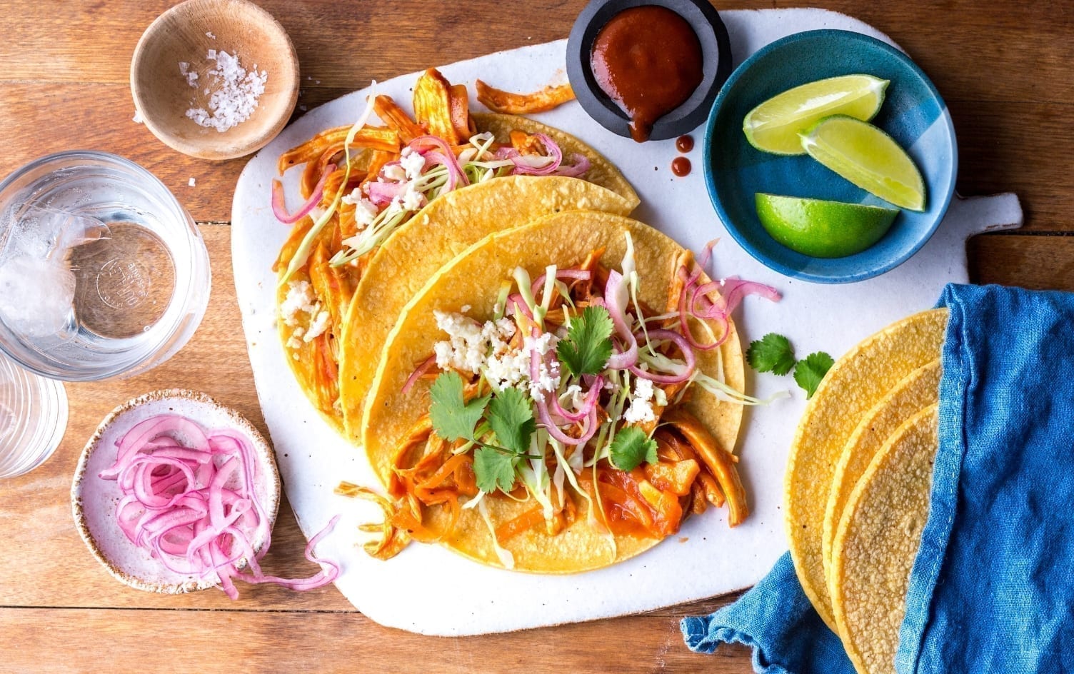 Slow Cooker Chicken Pibil Tacos