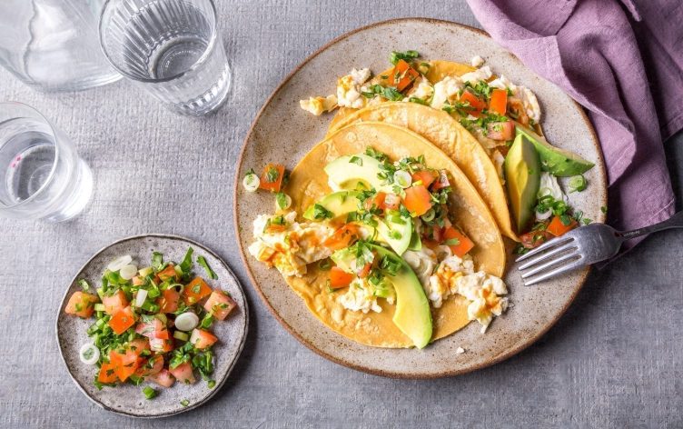Avocado and Egg Breakfast Tacos
