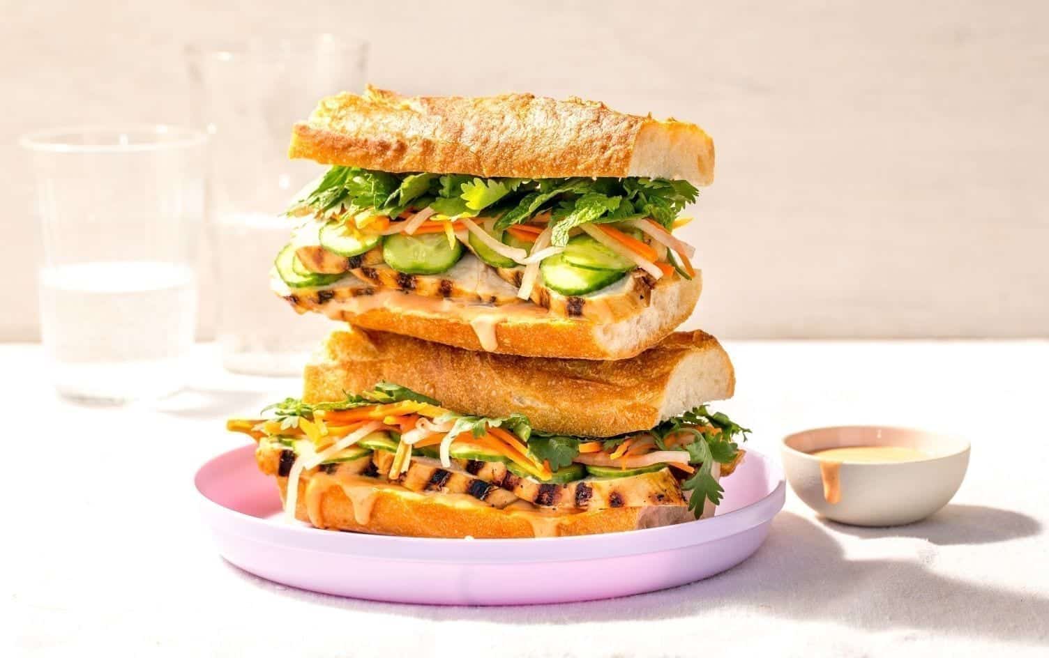 Chicken Bahn Mi Sandwiches Nutrition Myfitnesspal