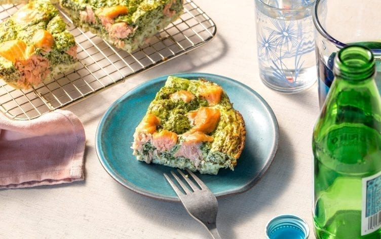 Salmon and Spinach Frittata