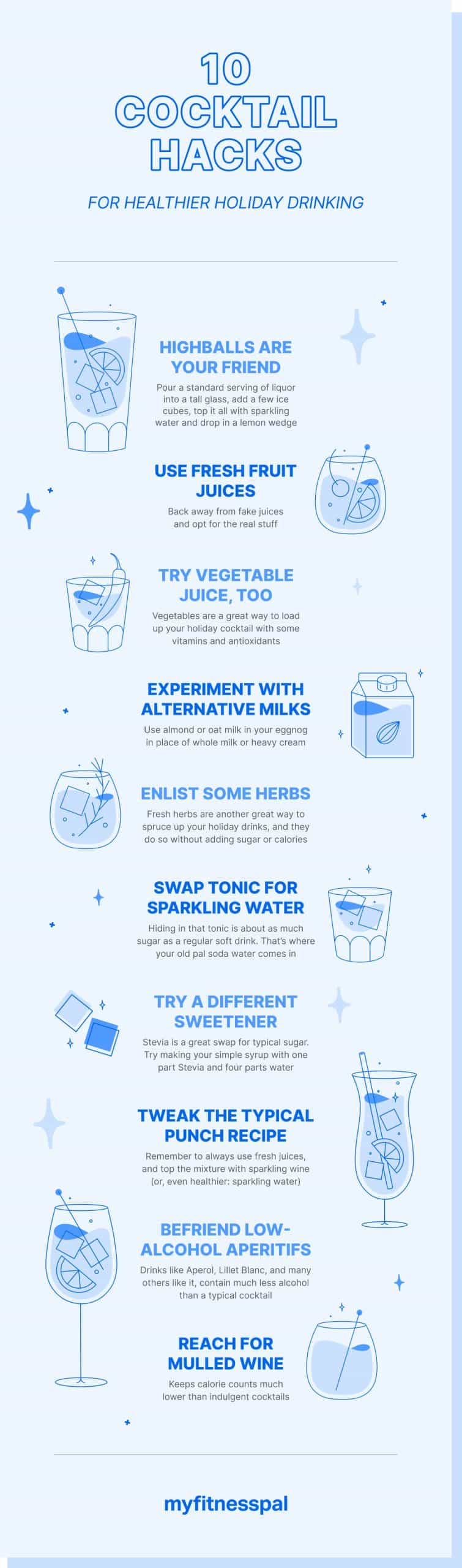 10 Ways to Make Holiday Alcoholic Drinks Healthier [INFOGRAPHIC]