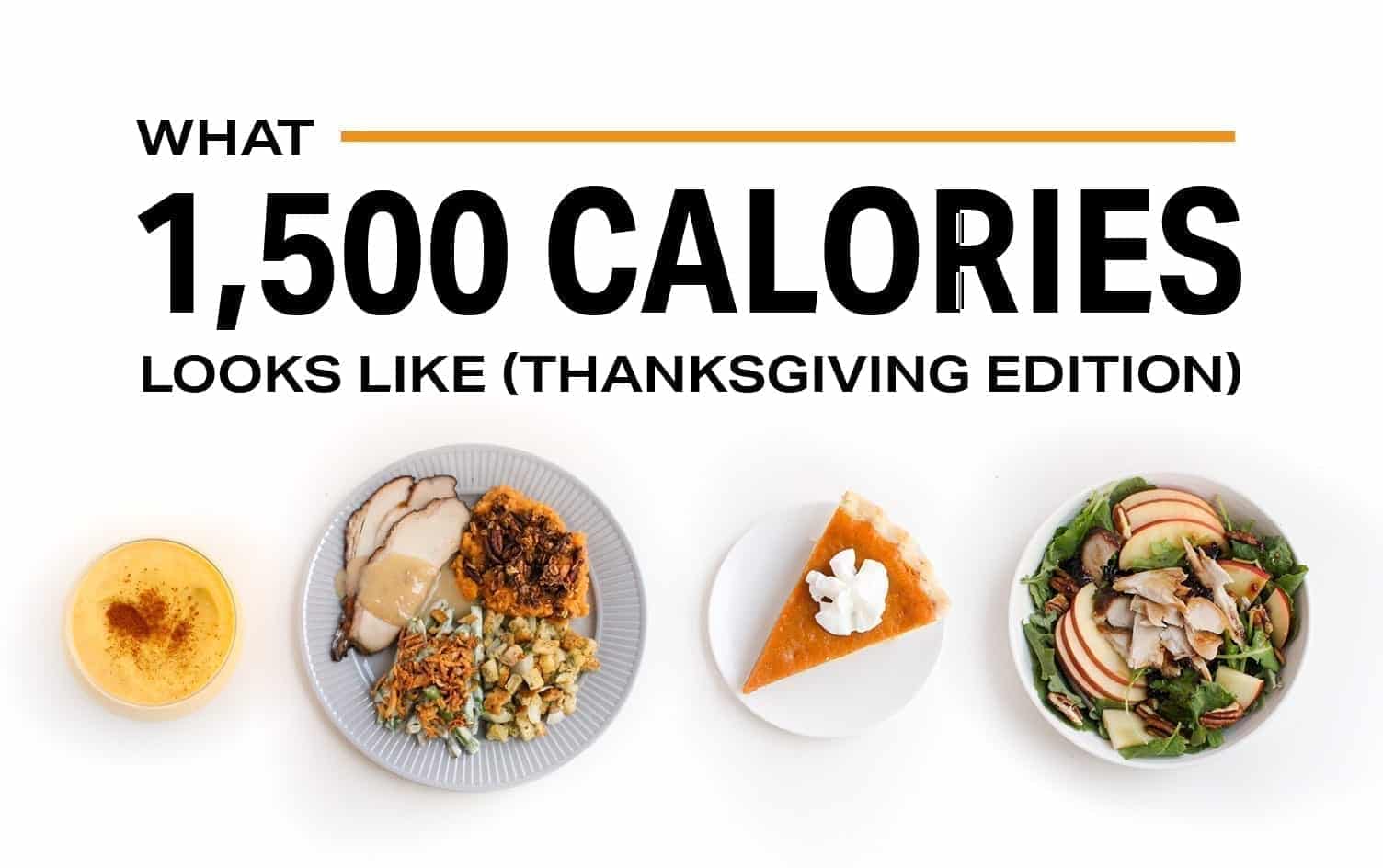 what 1,500 calories looks like (Thanksgiving edition)