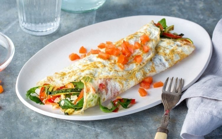 Savory Crepes With Roasted Vegetables