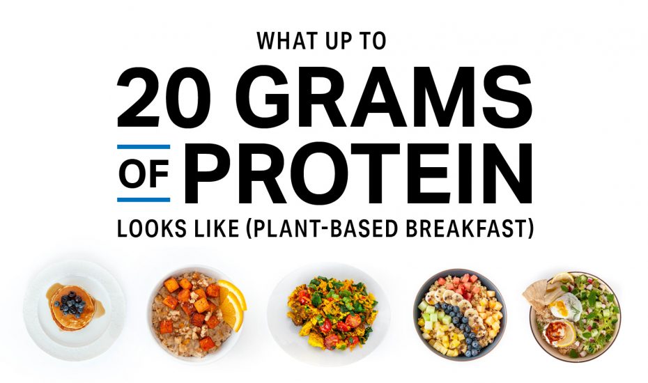 What up to 20 Grams of Protein Looks Like (Plant-Based Breakfast)