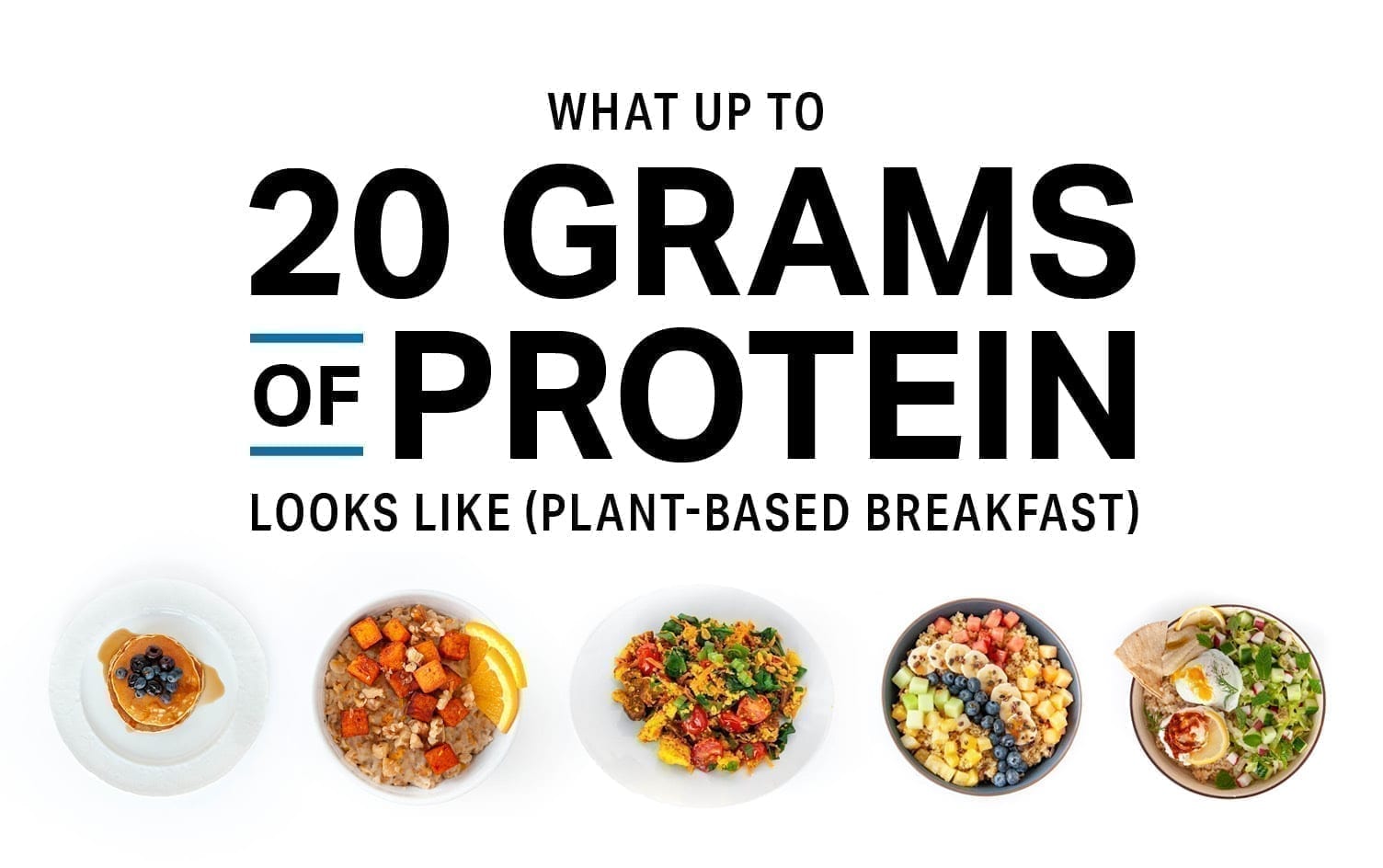 What up to 20 Grams of Protein Looks Like (Plant-Based Breakfast), Nutrition