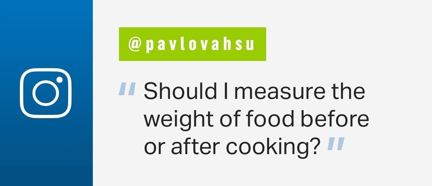 Ask The Rd Should You Weigh Food Before Or After Cooking Nutrition Myfitnesspal