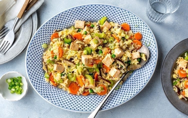 Instant Pot Tofu and Vegetable Fried Rice