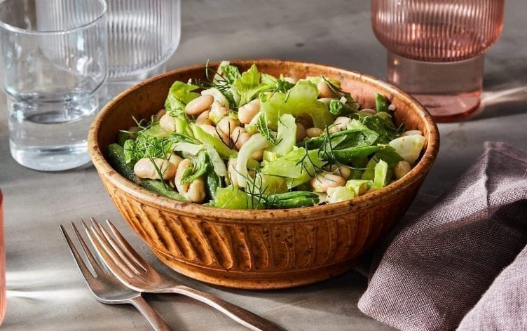 Spring Bean Salad With Toasted Fennel Vinaigrette