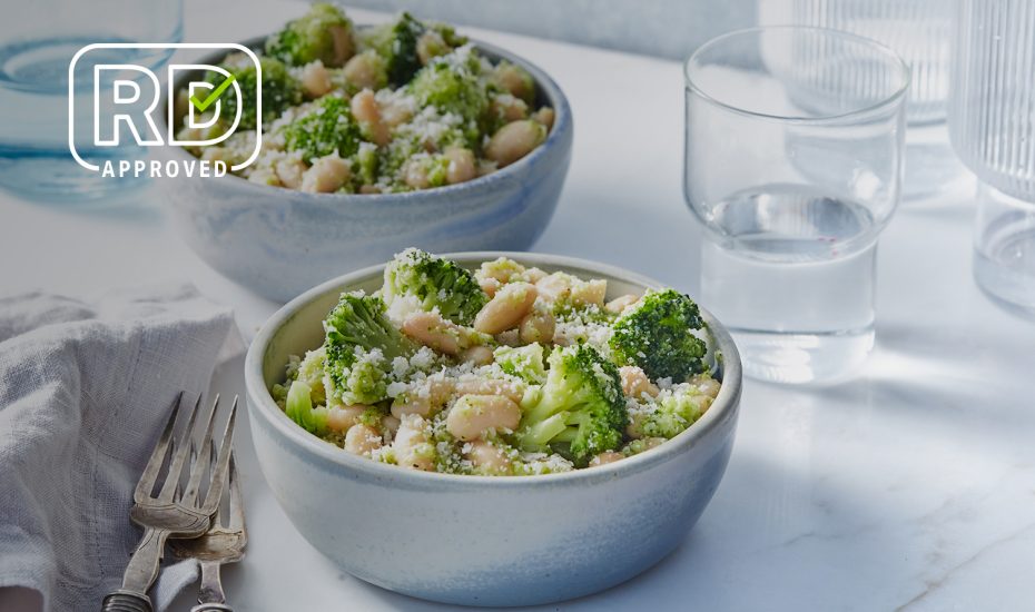 White Bean Bowl With Broccoli Pesto